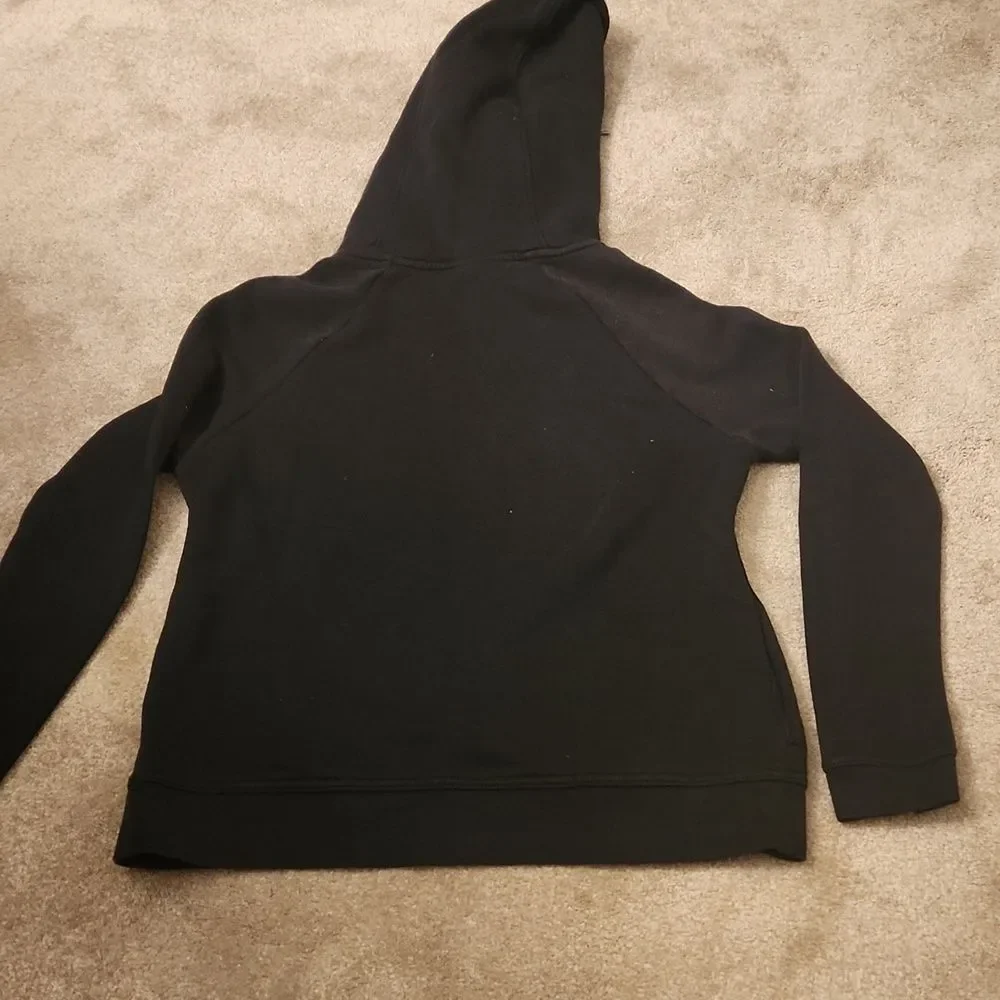 Nike Women's Silver Pattern Logo Pullover Hoodie w/ Funnel Neck Size S